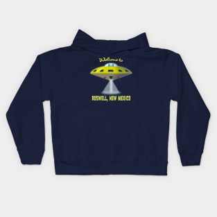 UFO - Welcome to Roswell, New Mexico - funny aliens extraterrestrials Kids Hoodie